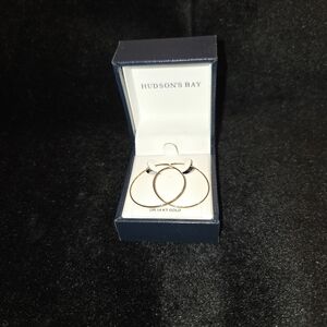 14k Gold Hoop Sleeper Earrings